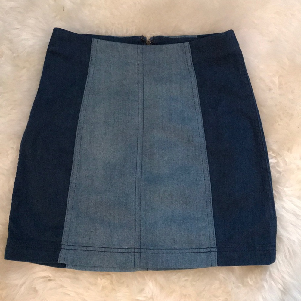 Free People Jean Skirt